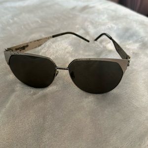 Metallic and antique look Yves saint laurent cat eye sunglasses